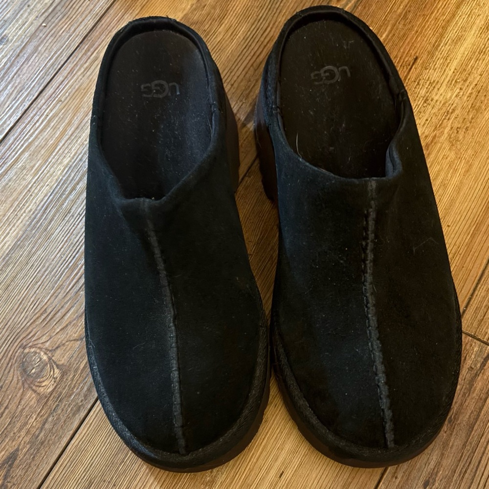 UGG Women's Black Suede Mules